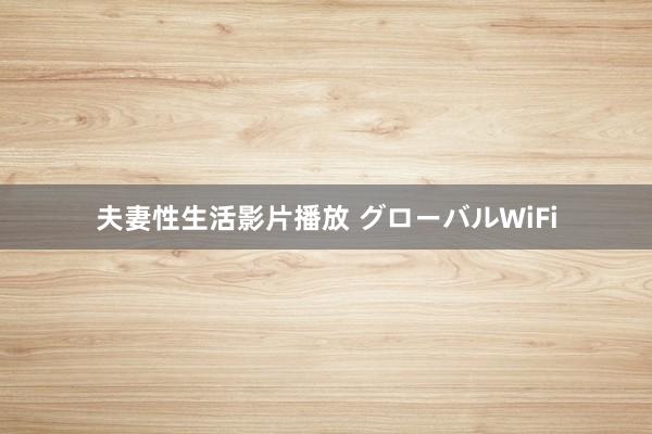 夫妻性生活影片播放 グローバルWiFi